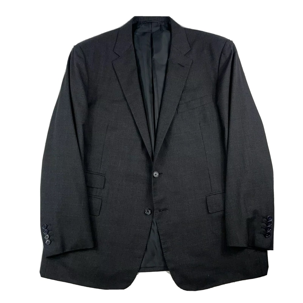 Ralph Lauren Purple Label Custom Fit Gray Wool Mens Blazer Size 46R LNWOT